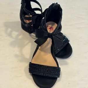 GB Black Beaded Girl’s Heels